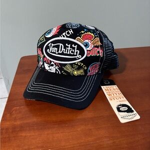 Von Dutch Multicolor Graphic Trucker Hat